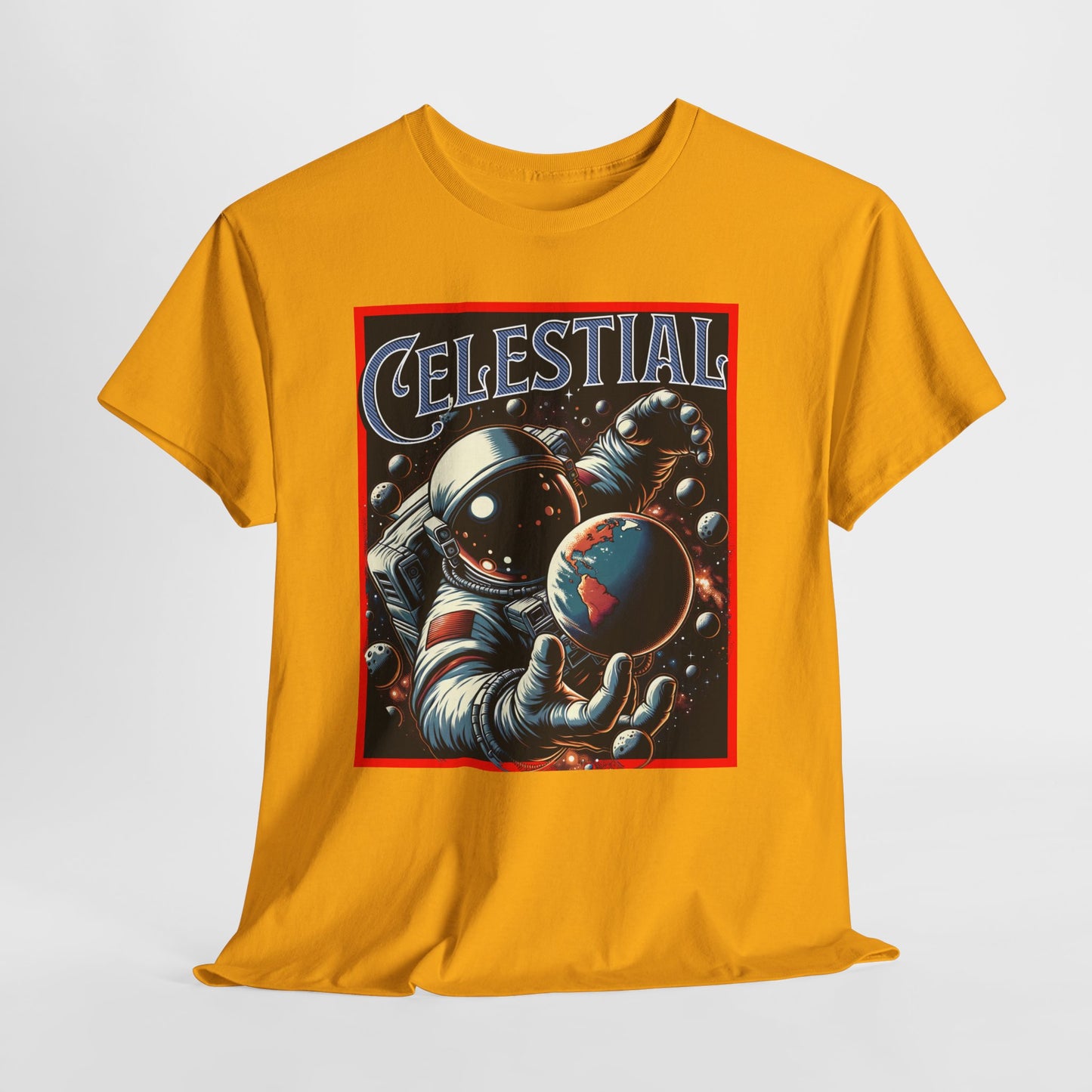 Celestial Astronaut Tee - Unisex Vintage Space Graphic T-Shirt, png, t-shirt, tshirts