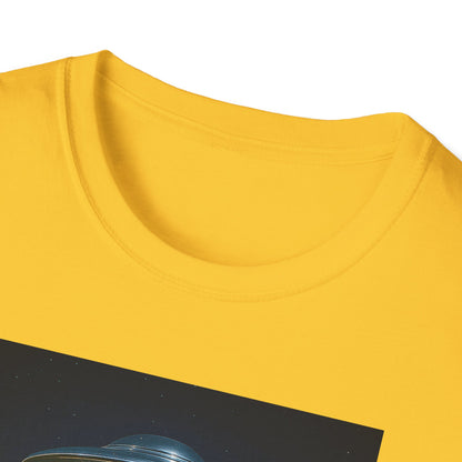 Luxor UFO, Las Vegas UFO Unisex Softstyle T-Shirt - Retro Nevada Design, graphic design, t-shirts, tshirts, tees, GraphicTees, png