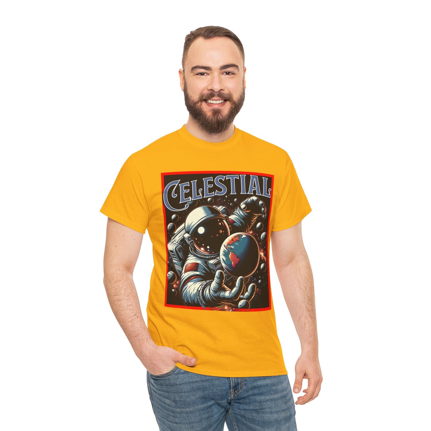 Celestial Astronaut Tee - Unisex Vintage Space Graphic T-Shirt, png, t-shirt, tshirts