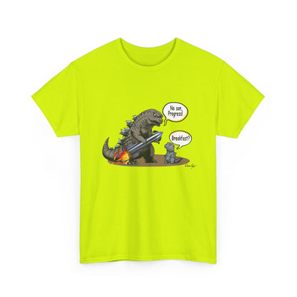 Godzilla, Son and SpaceX, Unisex Heavy Cotton Tee, print design, t-shirt, t-shirts, t-shirts, png, funny, cartoons, tee