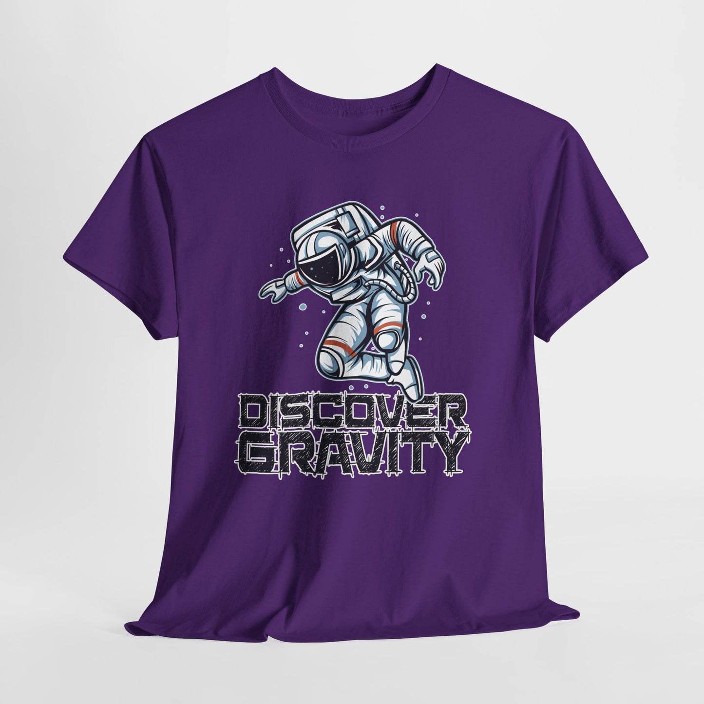 Discover Gravity. Unisex Heavy Cotton Tee - Fun Astronaut, Astronomy Graphic Tee - Unisex graphic design, png Express Delivery available