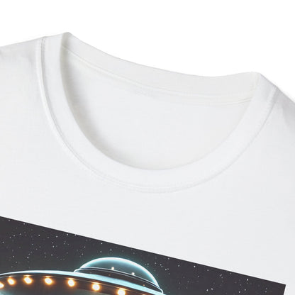 Funny UFO Abduction Unisex T-Shirt, Alien Theme Tee, Gift for Sci-Fi Lovers, Cool Graphic Shirt, Quirky Apparel, Unique Vintage Style