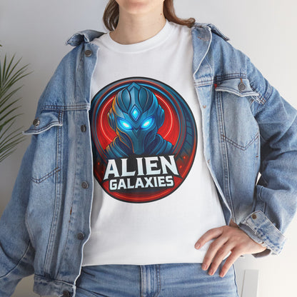 Alien Galaxies T-Shirt — Sci‑Fi Alien Emblem Tee, unisex, t-shirt, png, graphic design