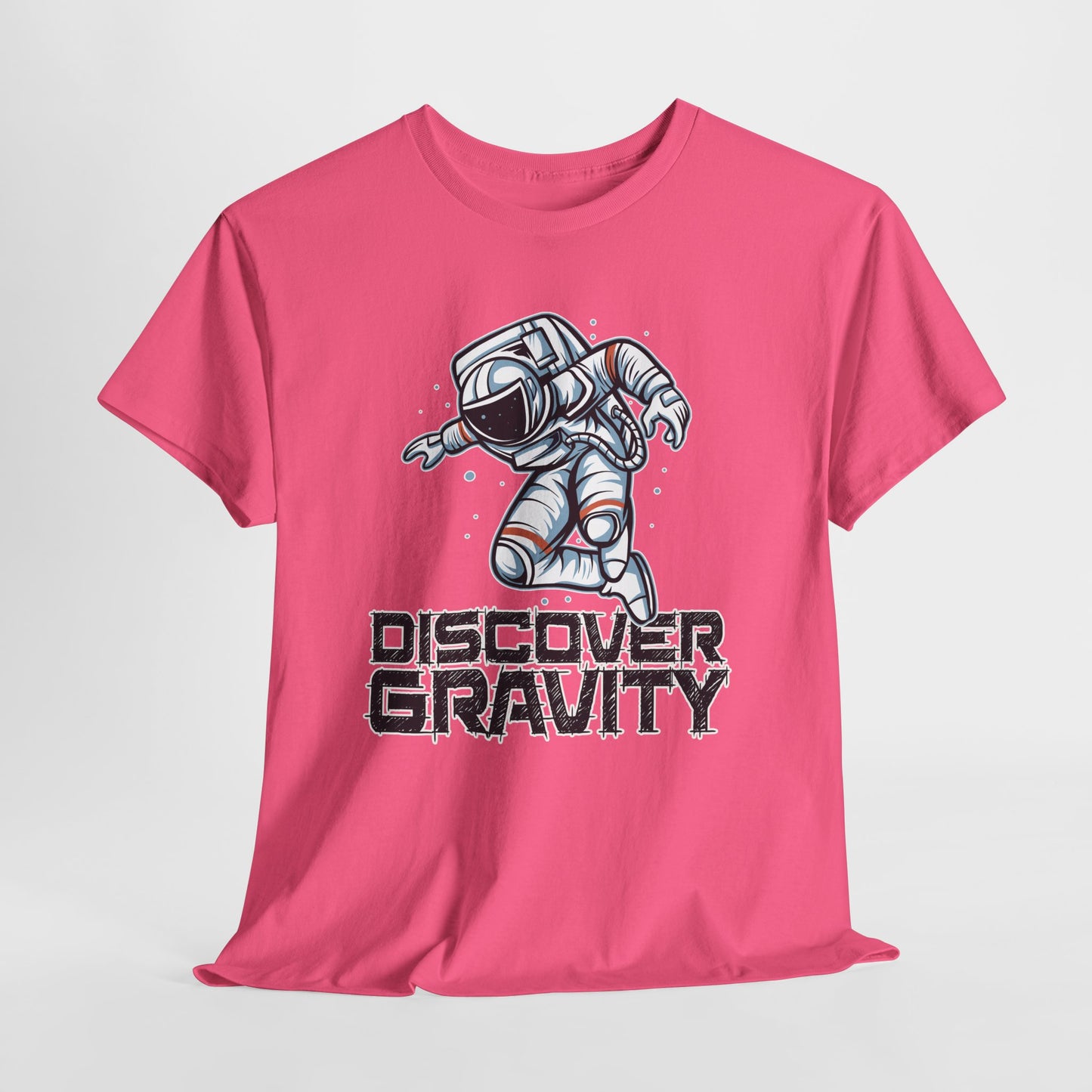 Discover Gravity. Unisex Heavy Cotton Tee - Fun Astronaut, Astronomy Graphic Tee - Unisex graphic design, png Express Delivery available
