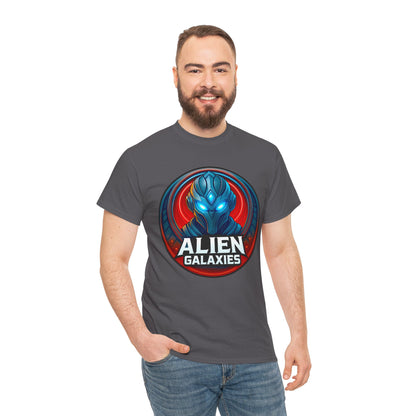 Alien Galaxies T-Shirt — Sci‑Fi Alien Emblem Tee, unisex, t-shirt, png, graphic design