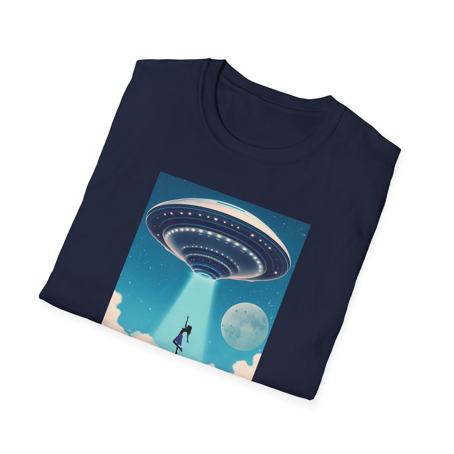 Cosmic Abduction Unisex T-Shirt | Space Alien Tee, UFO Graphic Shirt, Sci-Fi Fan Gift, Casual Style, Cool Vintage Look