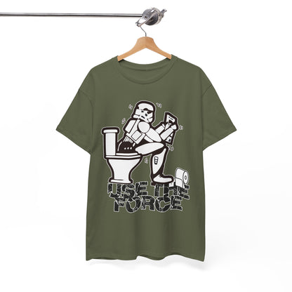 Use The Force, Unisex Heavy Cotton Tee, Star Wars, funny, restroom jokes, graphic design, png
