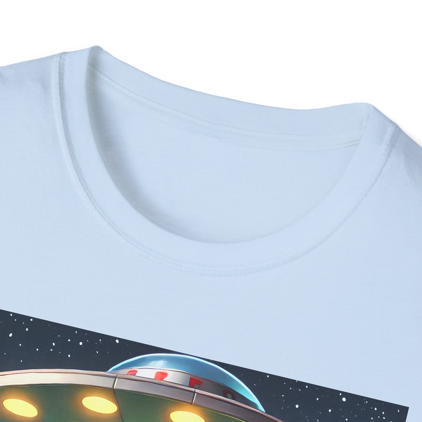 Cute Alien Dinosaur Unisex T-Shirt, Fun Graphic Tee, Kids & Adults, Space Theme, Playful Gift Idea, Birthday, Casual Wear