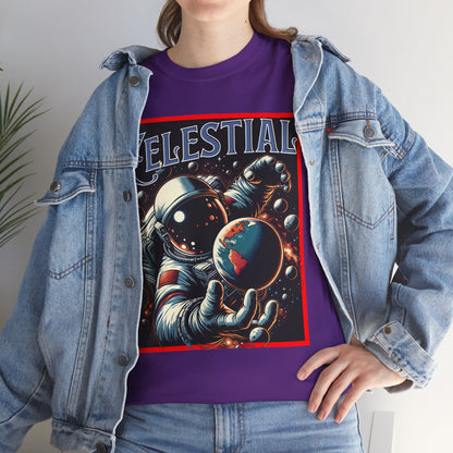 Celestial Astronaut Tee - Unisex Vintage Space Graphic T-Shirt, png, t-shirt, tshirts