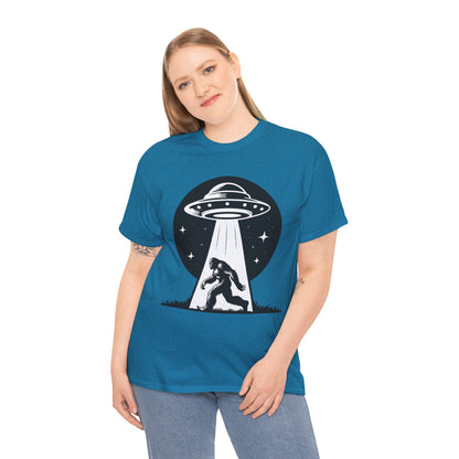 Bigfoot UFO Unisex Tee Graphic Design T-Shirt, GraphicTees, png, sublimation