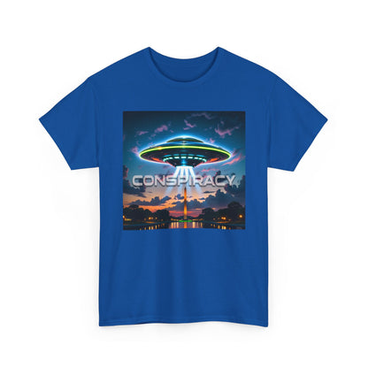 Retro Neon Alien UFO T-Shirt — "Conspiracy at DC" Graphic Tee