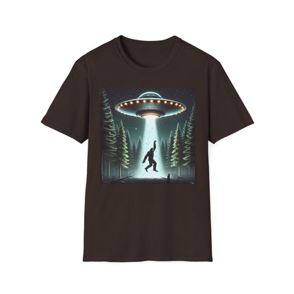 Funny UFO Abduction Unisex T-Shirt, Alien Theme Tee, Gift for Sci-Fi Lovers, Cool Graphic Shirt, Quirky Apparel, Unique Vintage Style