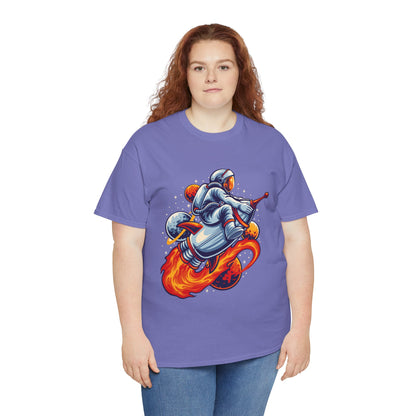 Retro Space Explorer Unisex Heavy Cotton Tee, graphic designed, tees, t-shirt, t-shirts, png