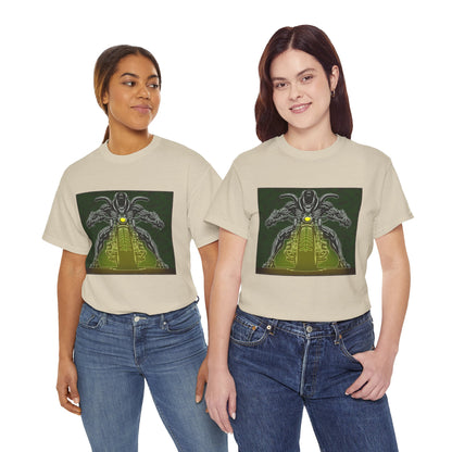 Alien Biker Neon Sci‑Fi Motorcycle T-Shirt