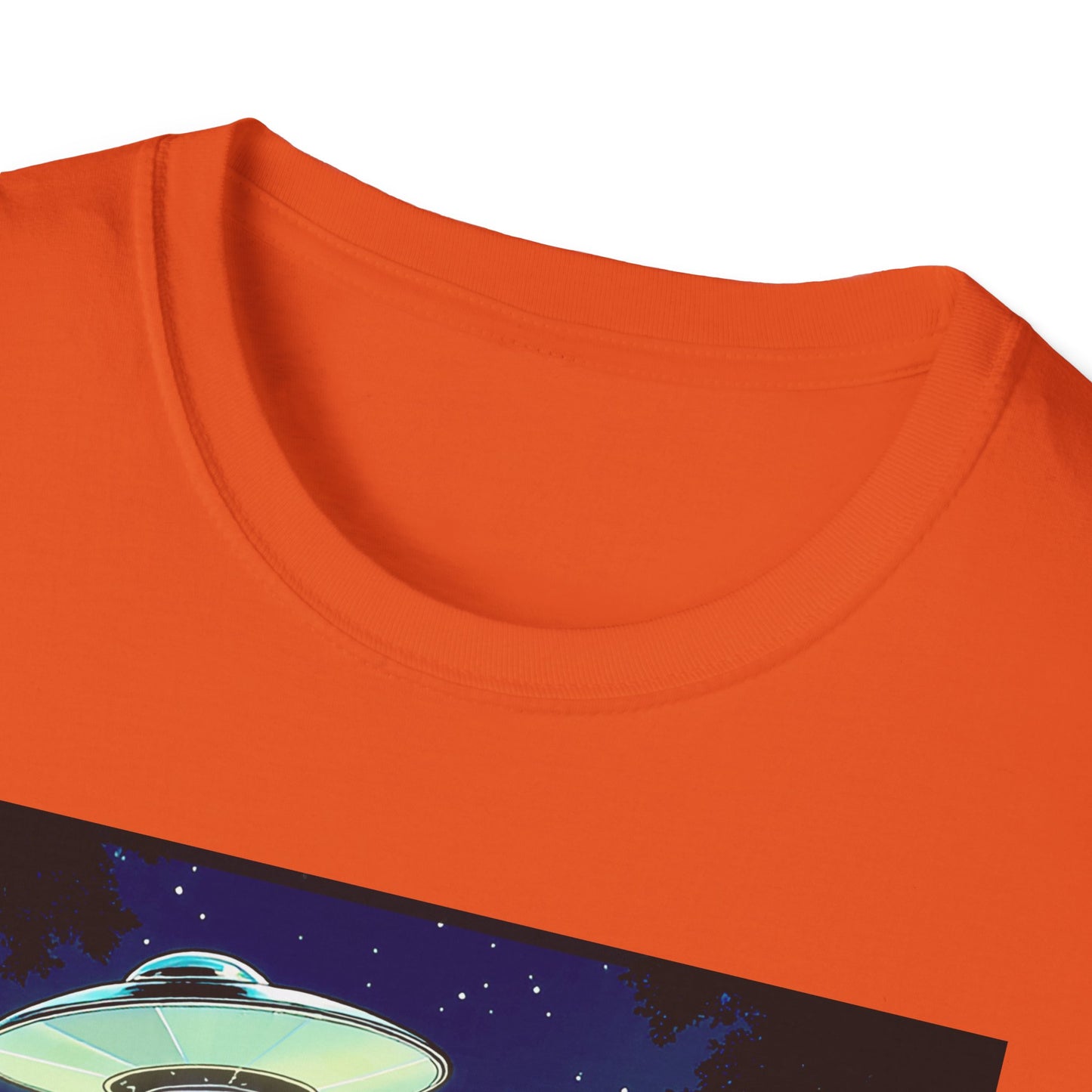 Bigfoot Probe Unisex Softstyle T-Shirt - Fun UFO Graphic Tee, Perfect Gift, Halloween, Nerd Culture, Outdoors, Alien, Graphic tees, t-shirts, Graphic design, t-shirts, tees