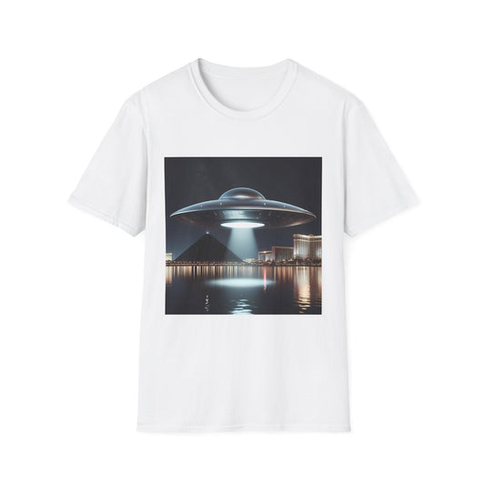 Vintage UFO Graphic Unisex T-Shirt, Retro Tee for Sci-Fi Lovers, Gift for Space Enthusiasts, Cool Alien Design, Unique Casual Wear