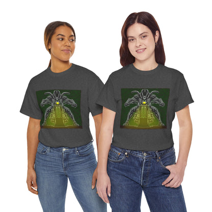 Alien Biker Neon Sci‑Fi Motorcycle T-Shirt