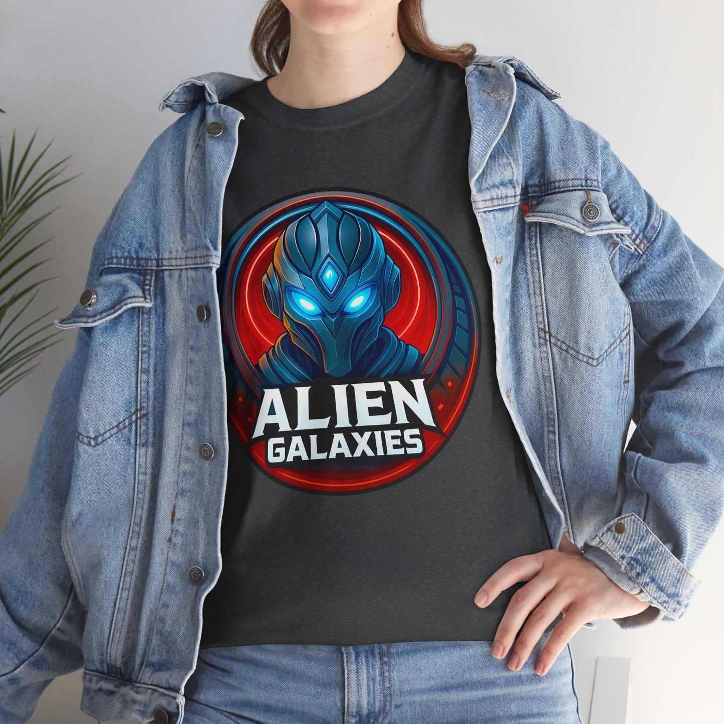 Alien Galaxies T-Shirt — Sci‑Fi Alien Emblem Tee, unisex, t-shirt, png, graphic design