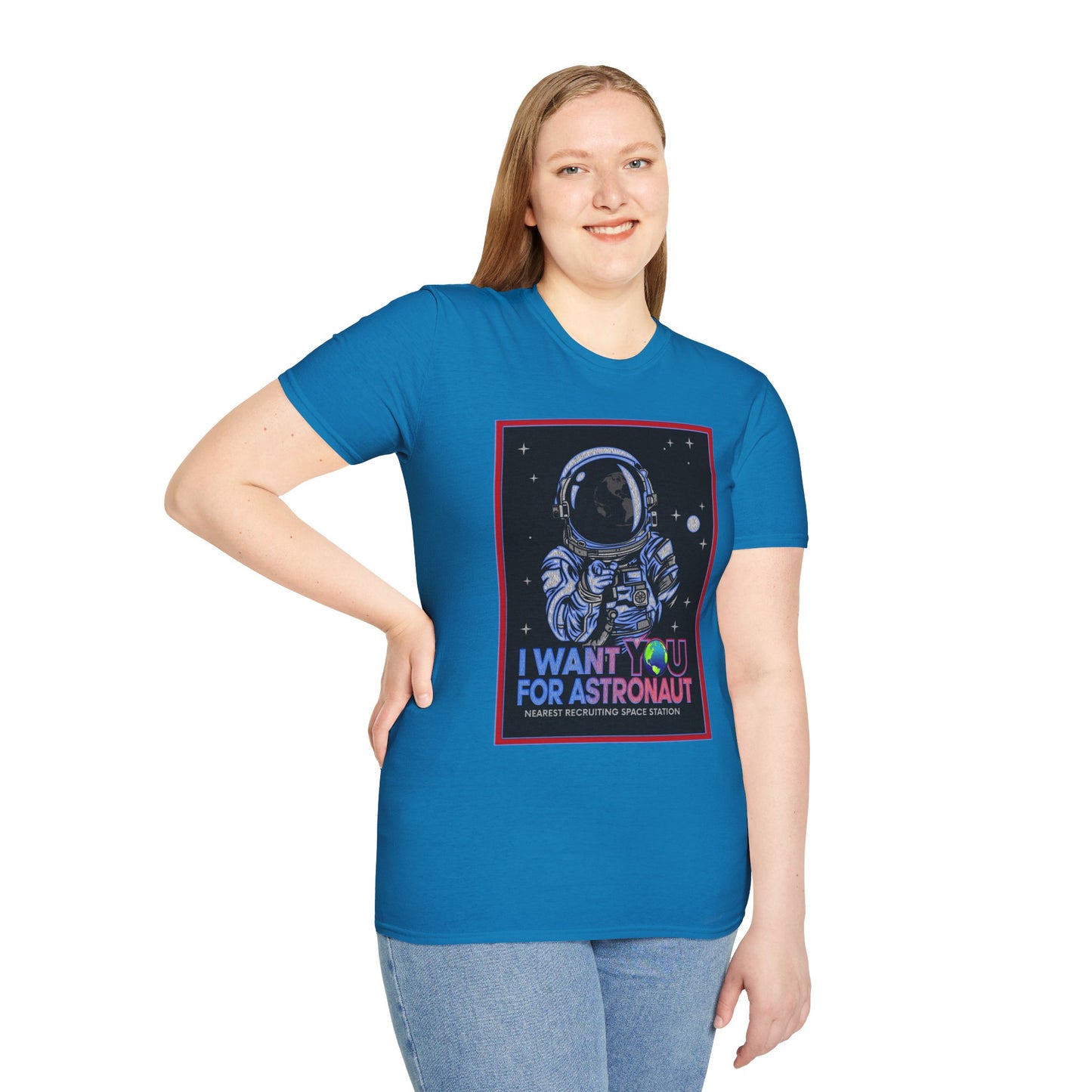 Astronaut Recruitment T-Shirt, Space Lover Gift, Unisex Tee, Science Fiction Apparel, Graphic Shirt, Outer Space Fashion, Graphic design