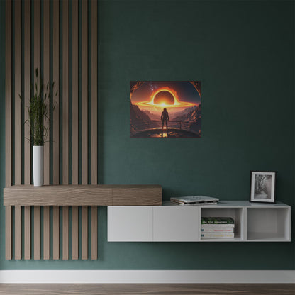 Astronaut watching Blackhole, Space-Themed Satin Posters, Cosmic Decor for Astronaut Enthusiasts, Unique Wall Art, Gift for Science Lovers, Home Office Decoration, t-shirts, tshirts, tees
