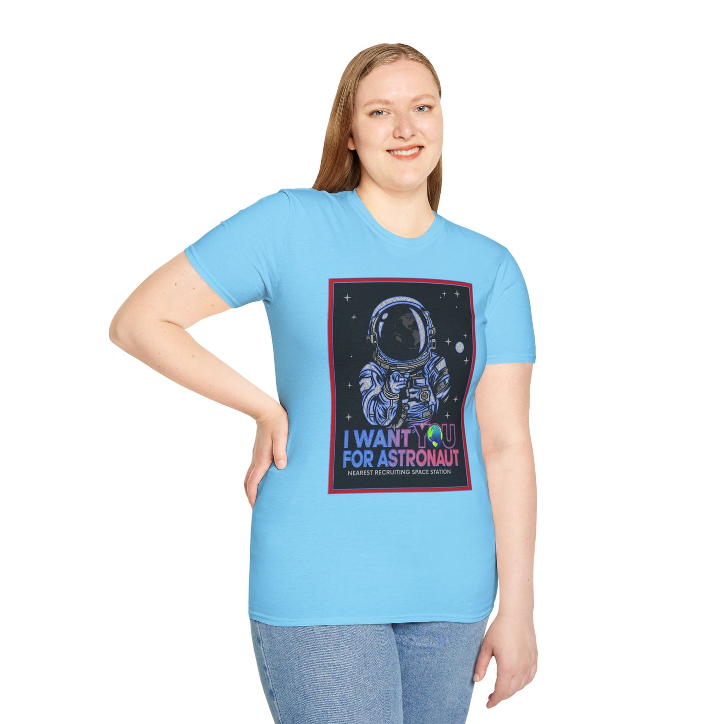 Astronaut Recruitment T-Shirt, Space Lover Gift, Unisex Tee, Science Fiction Apparel, Graphic Shirt, Outer Space Fashion, Graphic design
