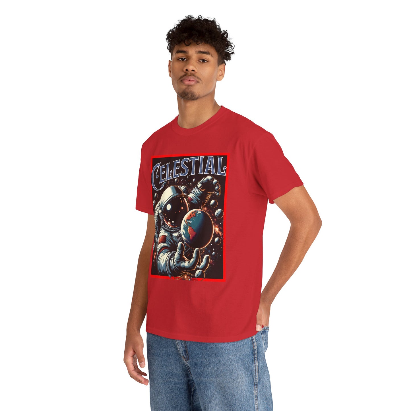 Celestial Astronaut Tee - Unisex Vintage Space Graphic T-Shirt, png, t-shirt, tshirts