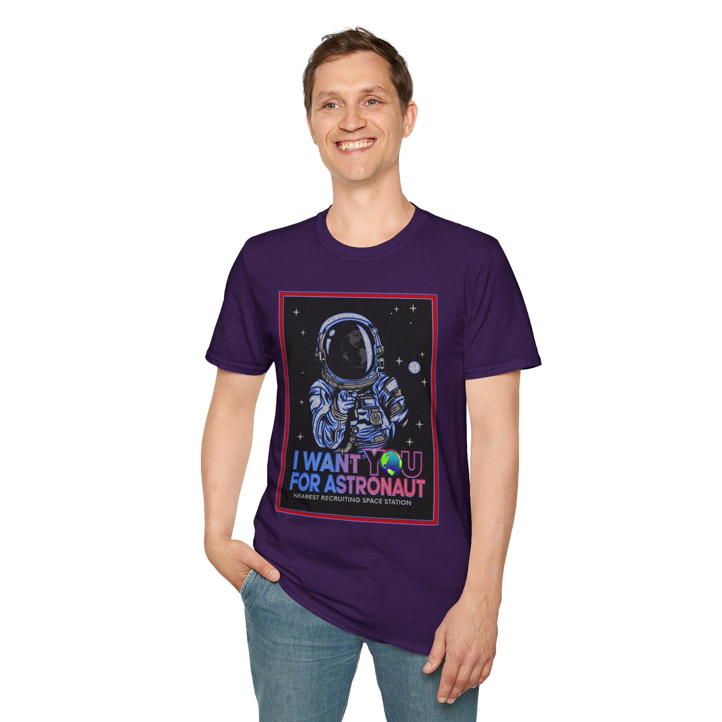 Astronaut Recruitment T-Shirt, Space Lover Gift, Unisex Tee, Science Fiction Apparel, Graphic Shirt, Outer Space Fashion, Graphic design