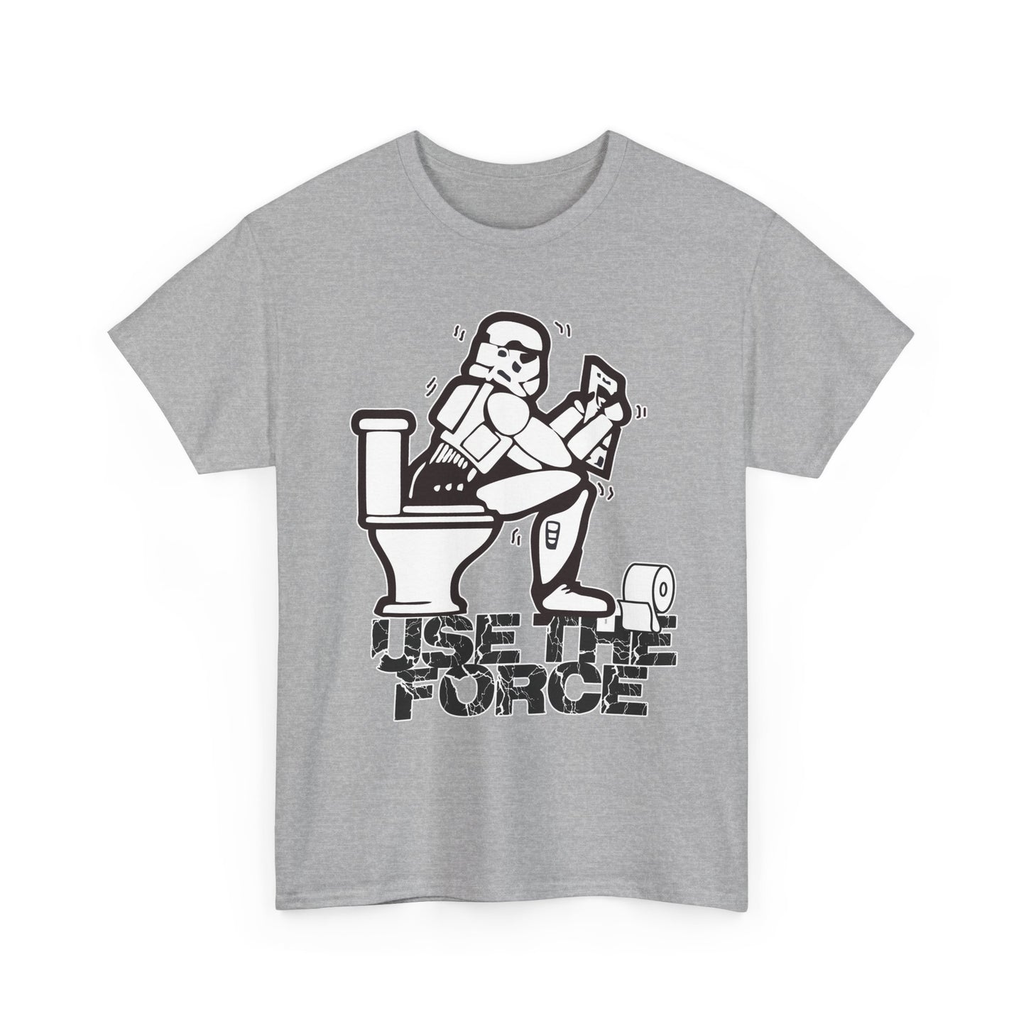 Use The Force, Unisex Heavy Cotton Tee, Star Wars, funny, restroom jokes, graphic design, png