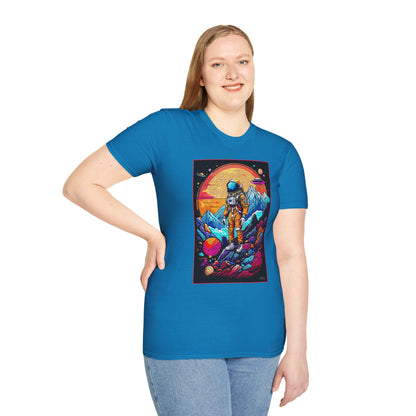 Astronaut Adventure T-Shirt | Cosmic Space Tee, Unisex Graphic Shirt, Gift for Space Lovers, Festival Wear, Outer Space Design