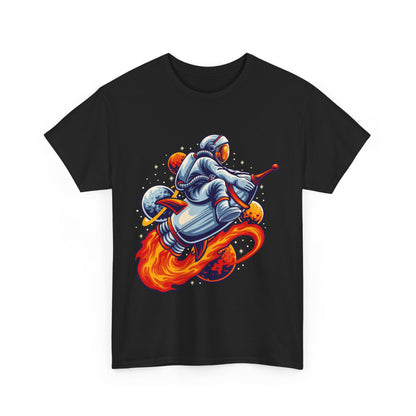 Retro Space Explorer Unisex Heavy Cotton Tee, graphic designed, tees, t-shirt, t-shirts, png