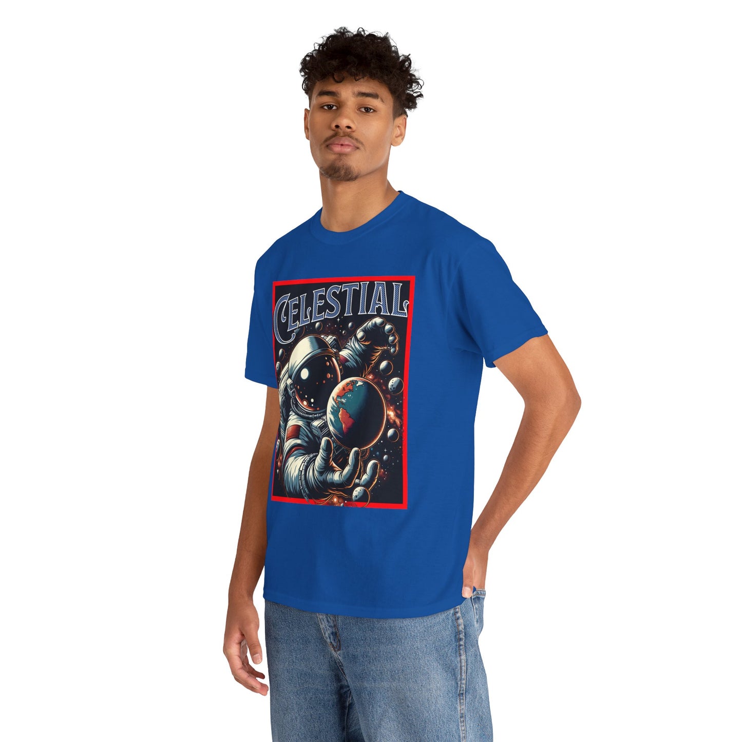 Celestial Astronaut Tee - Unisex Vintage Space Graphic T-Shirt, png, t-shirt, tshirts