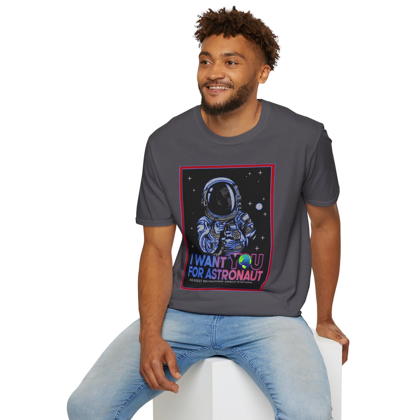 Astronaut Recruitment T-Shirt, Space Lover Gift, Unisex Tee, Science Fiction Apparel, Graphic Shirt, Outer Space Fashion, Graphic design