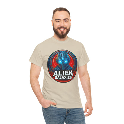 Alien Galaxies T-Shirt — Sci‑Fi Alien Emblem Tee, unisex, t-shirt, png, graphic design