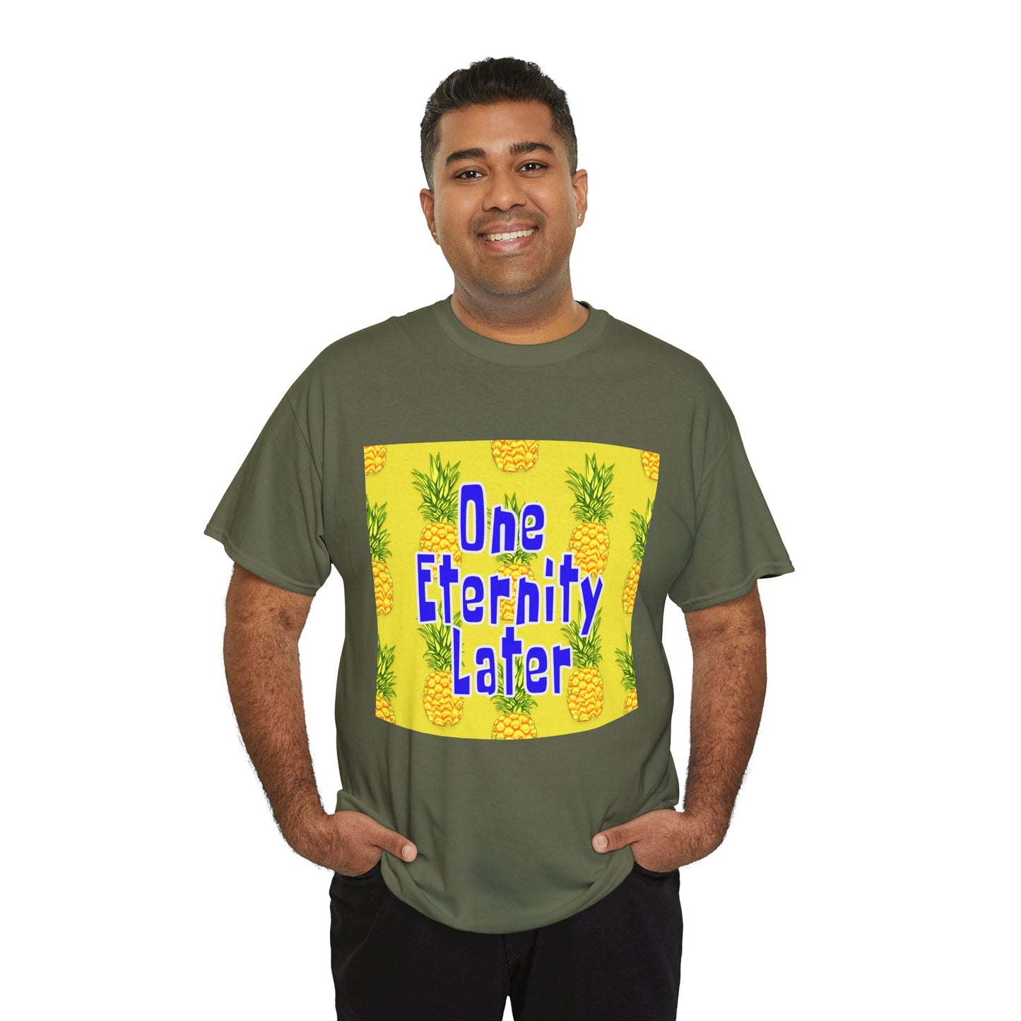 One Eternity Later, Unisex Heavy Cotton Tee, SpongeBob, cartoons, t-shirt, t-shirts, tshirt, png, funny, kids, GraphicTees