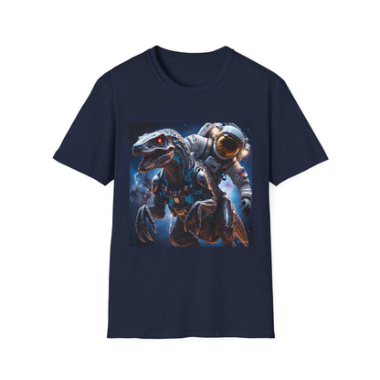 Space Dinosaur Unisex Softstyle T-Shirt, Fun Gift for Kids, Science Fiction Tee, Unique Graphic Shirt, Cool Outfit for Parties, t-shirt, tshirt, png