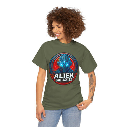 Alien Galaxies T-Shirt — Sci‑Fi Alien Emblem Tee, unisex, t-shirt, png, graphic design