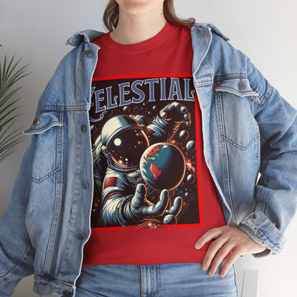 Celestial Astronaut Tee - Unisex Vintage Space Graphic T-Shirt, png, t-shirt, tshirts