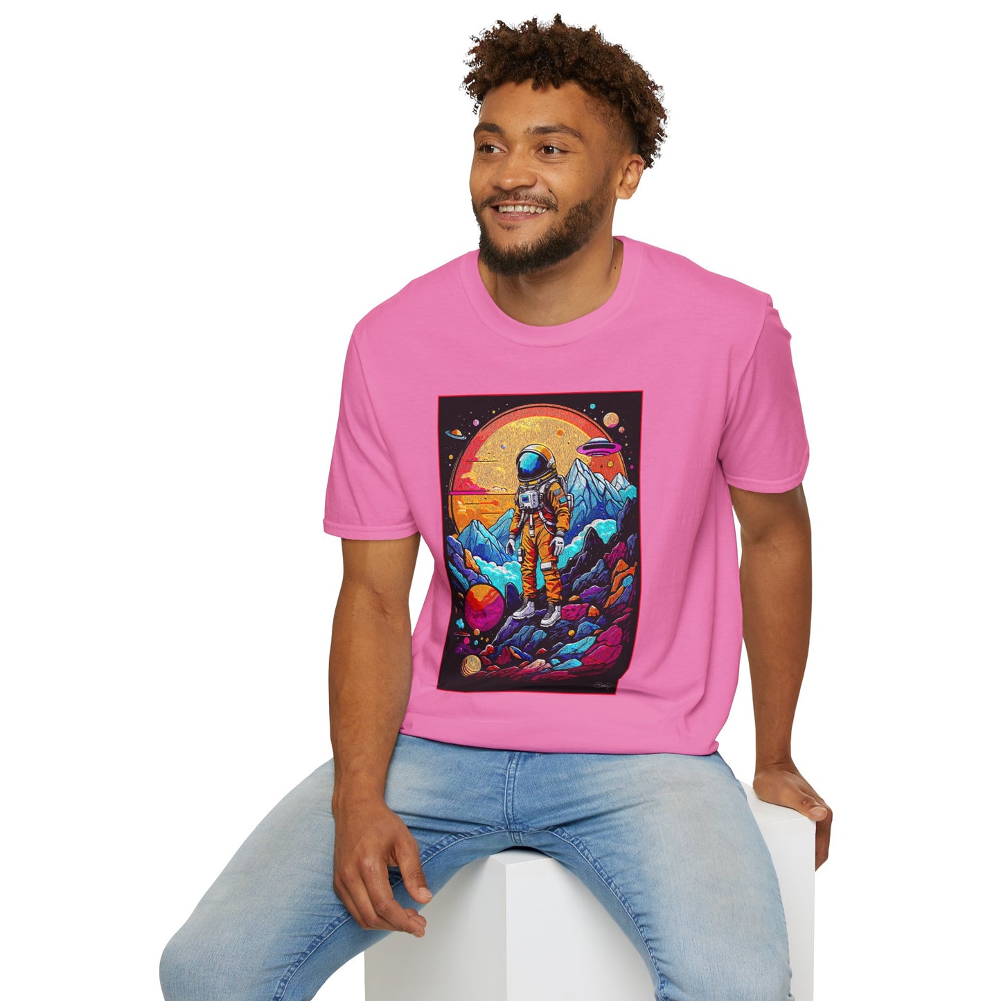 Astronaut Adventure T-Shirt | Cosmic Space Tee, Unisex Graphic Shirt, Gift for Space Lovers, Festival Wear, Outer Space Design