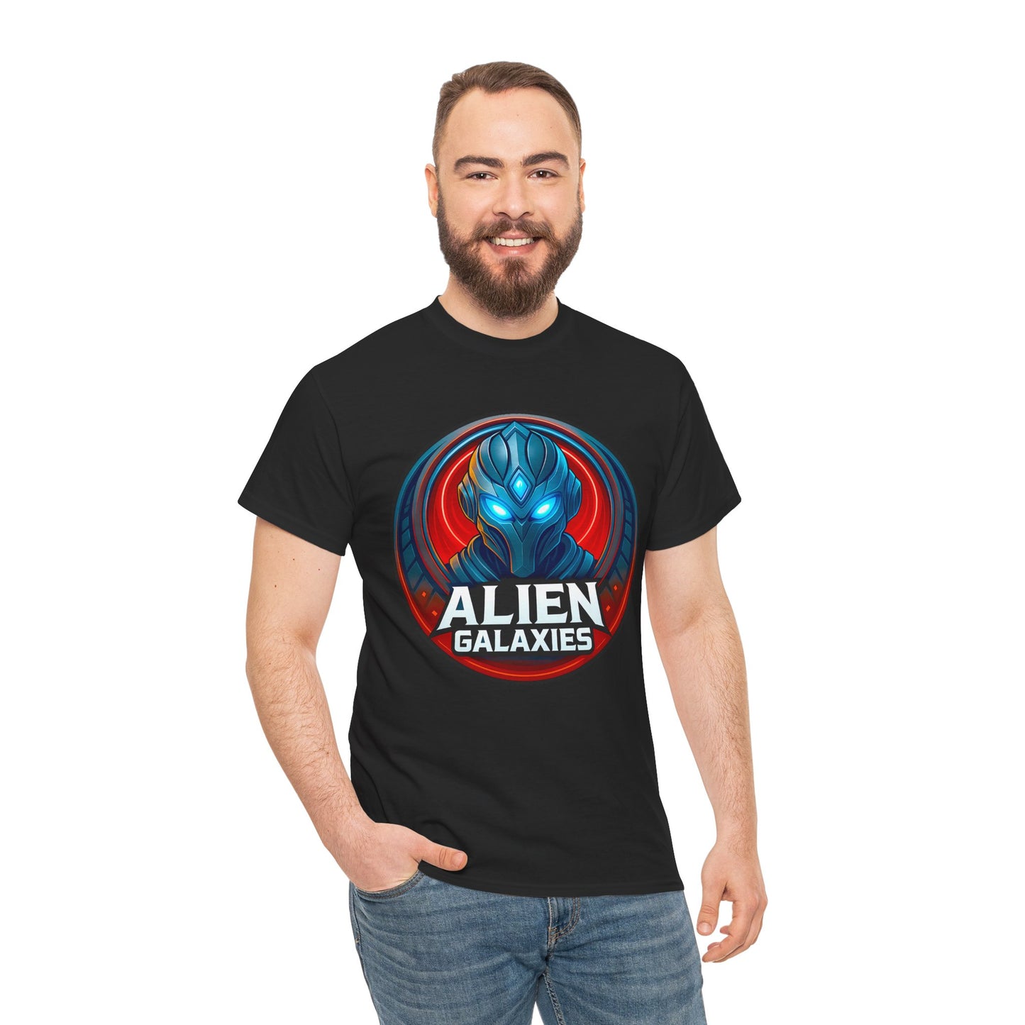 Alien Galaxies T-Shirt — Sci‑Fi Alien Emblem Tee, unisex, t-shirt, png, graphic design