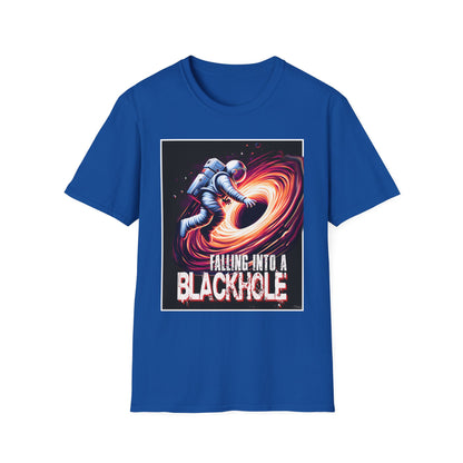 Falling Into a Blackhole Unisex Softstyle, T-Shirt, Space Lover Gift, Sci-Fi Tee, Astronomy Shirt, Creative Graphic T-Shirt, Gift Astronaut
