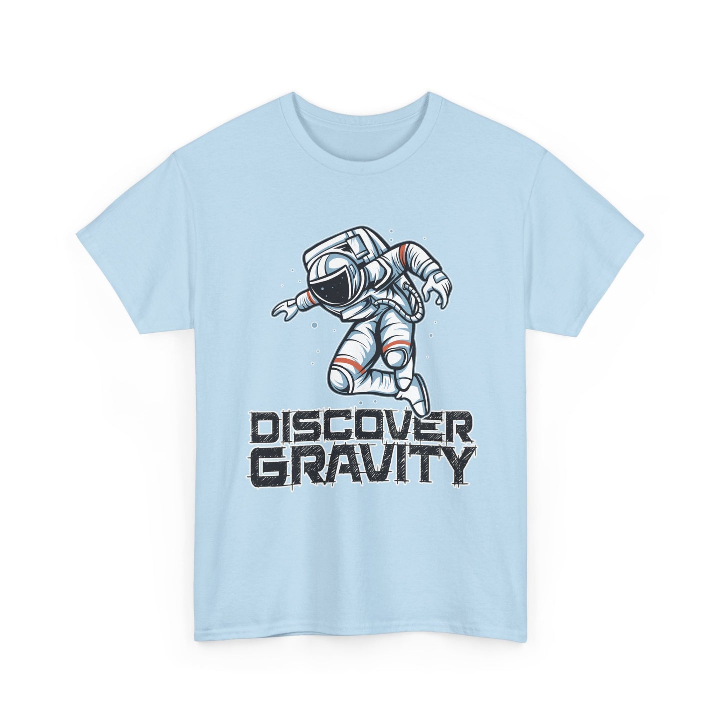 Discover Gravity. Unisex Heavy Cotton Tee - Fun Astronaut, Astronomy Graphic Tee - Unisex graphic design, png Express Delivery available