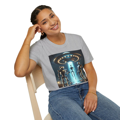 Retro Sci-Fi Unisex T-Shirt, Alien Design Shirt, Gift for Space Lovers, Cool Graphic Tee, Perfect for Sci-Fi Fans, Casual Wear