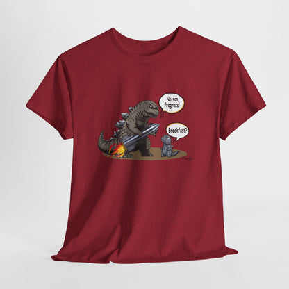 Godzilla, Son and SpaceX, Unisex Heavy Cotton Tee, print design, t-shirt, t-shirts, t-shirts, png, funny, cartoons, tee