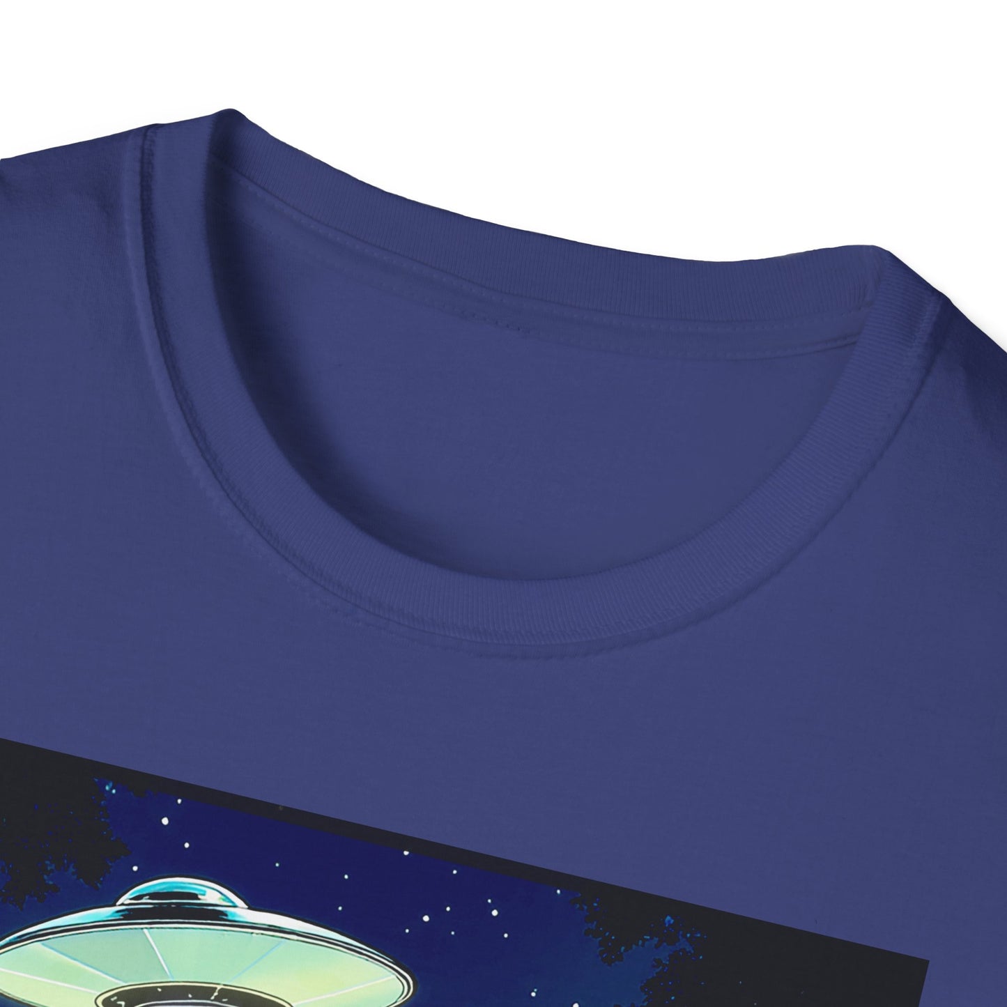 Bigfoot Probe Unisex Softstyle T-Shirt - Fun UFO Graphic Tee, Perfect Gift, Halloween, Nerd Culture, Outdoors, Alien, Graphic tees, t-shirts, Graphic design, t-shirts, tees