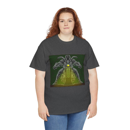 Alien Biker Neon Sci‑Fi Motorcycle T-Shirt