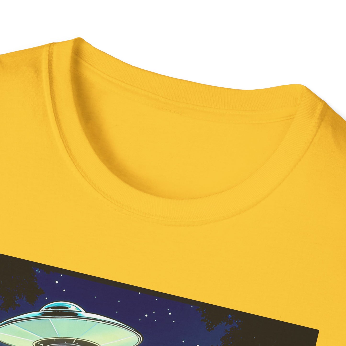 Bigfoot Probe Unisex Softstyle T-Shirt - Fun UFO Graphic Tee, Perfect Gift, Halloween, Nerd Culture, Outdoors, Alien, Graphic tees, t-shirts, Graphic design, t-shirts, tees