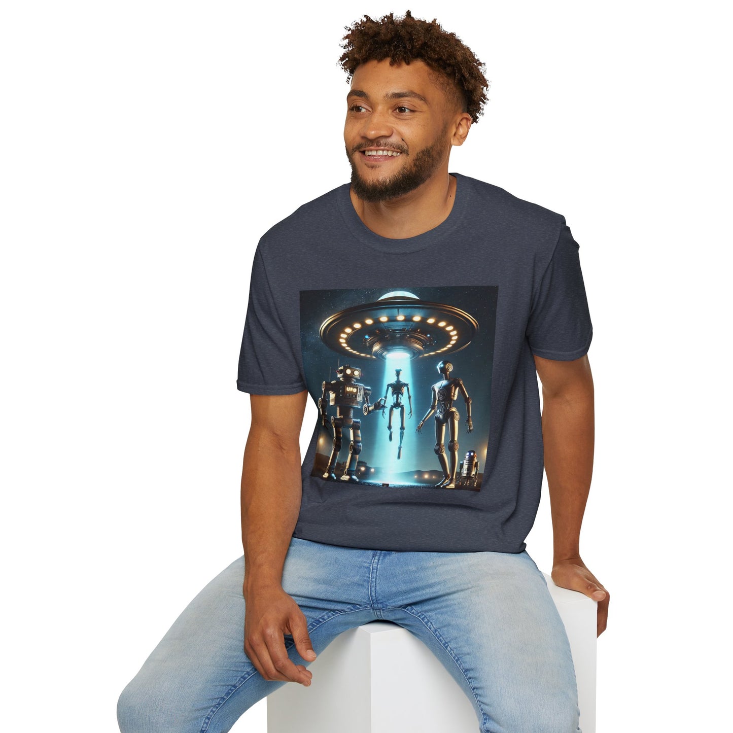 Retro Sci-Fi Unisex T-Shirt, Alien Design Shirt, Gift for Space Lovers, Cool Graphic Tee, Perfect for Sci-Fi Fans, Casual Wear