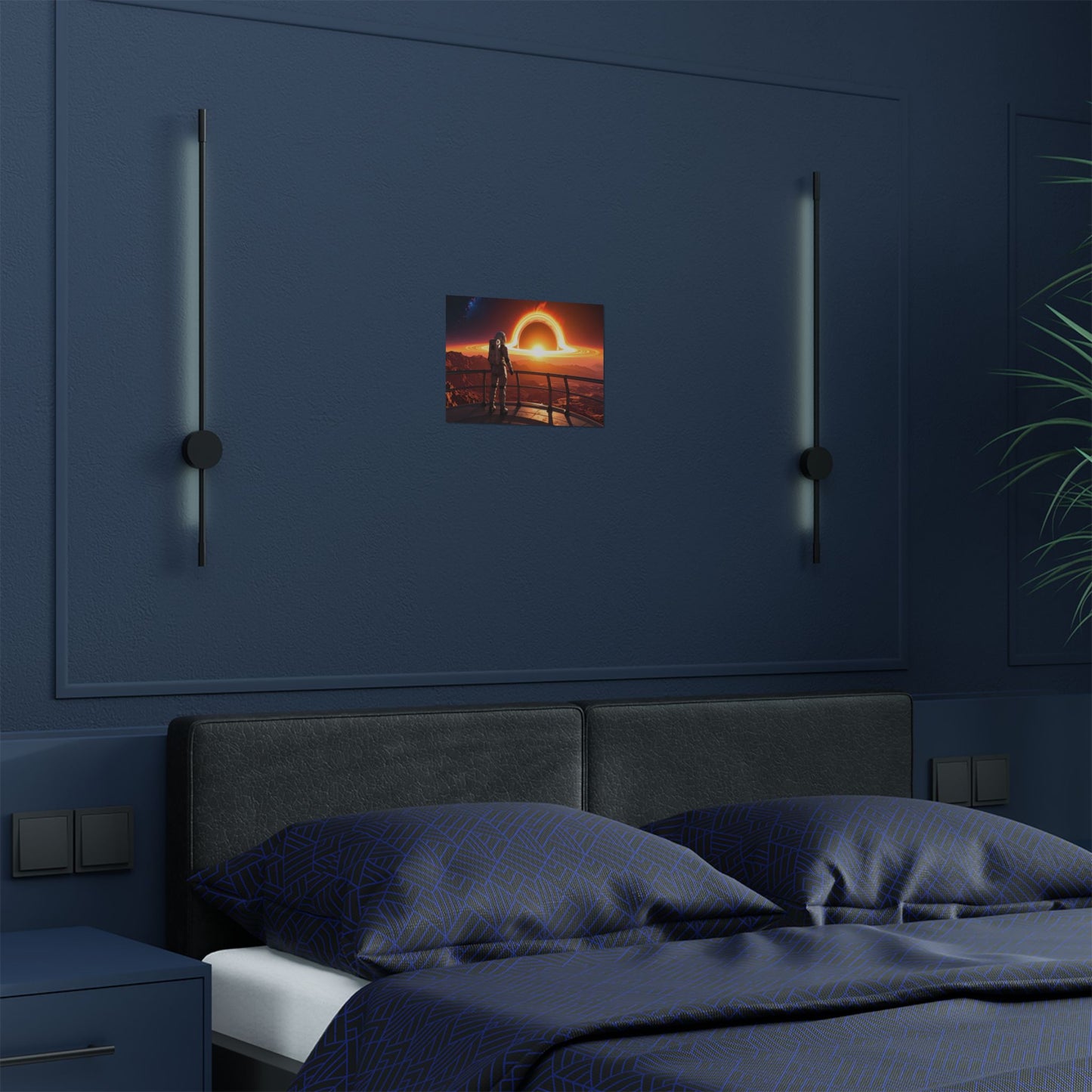 Astronaut Watching Blackhole, Satin Poster, Space Art Print, Cosmic Decor, Wall Art for Space Lovers, Unique Gift for Astronaut Fans, t-shirts, tshirts, tees