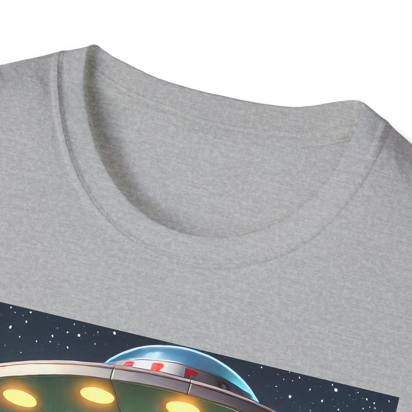 Cute Alien Dinosaur Unisex T-Shirt, Fun Graphic Tee, Kids & Adults, Space Theme, Playful Gift Idea, Birthday, Casual Wear