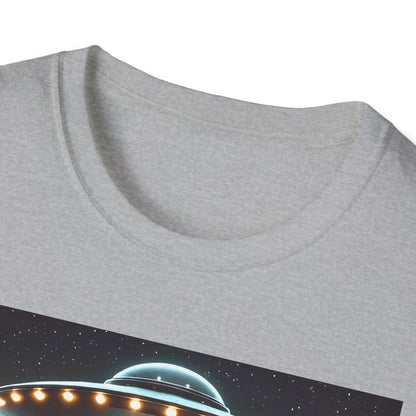 Funny UFO Abduction Unisex T-Shirt, Alien Theme Tee, Gift for Sci-Fi Lovers, Cool Graphic Shirt, Quirky Apparel, Unique Vintage Style